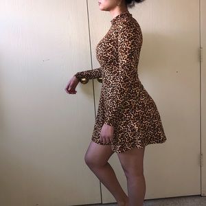 Leopard Print Swing Dress